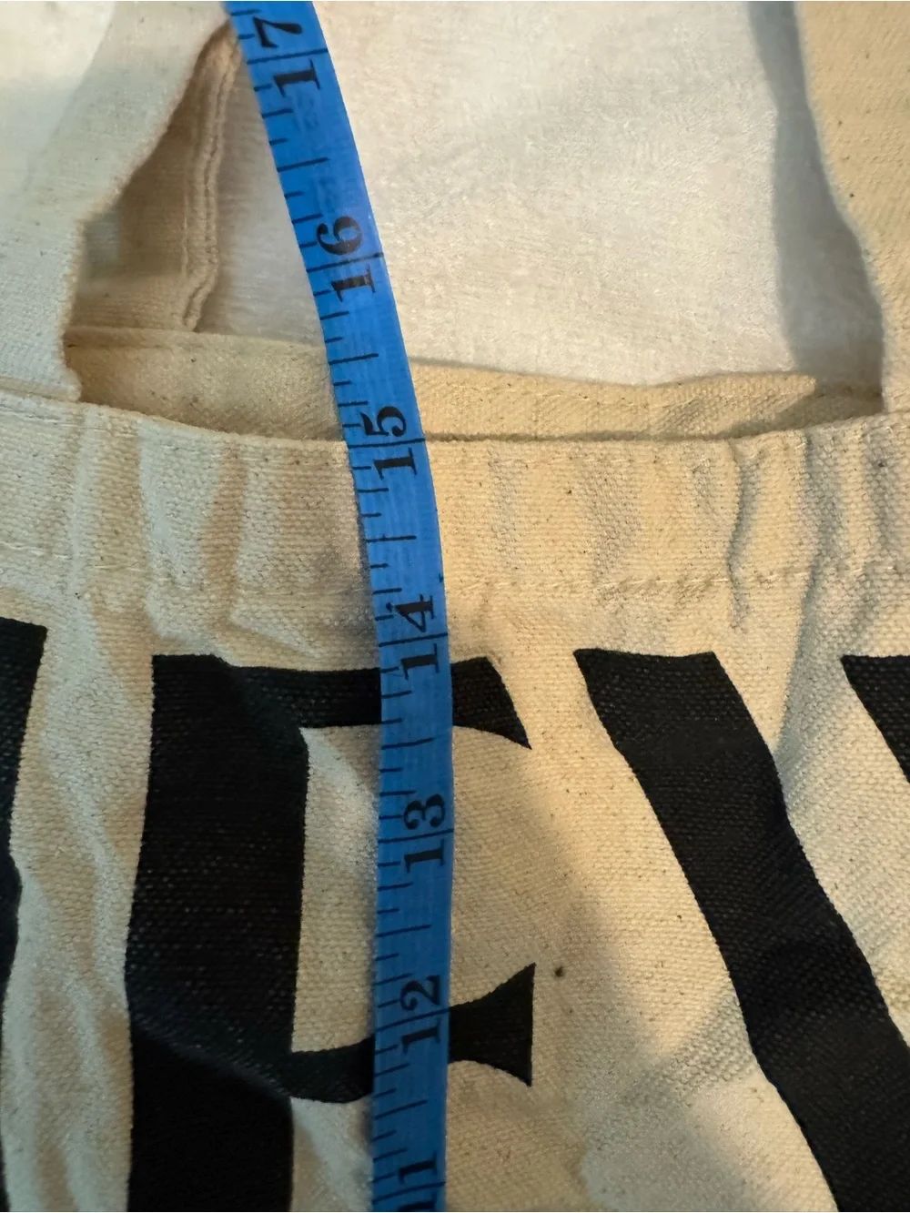 The New Yorker Black & Cream Logo Canvas Tote Bag